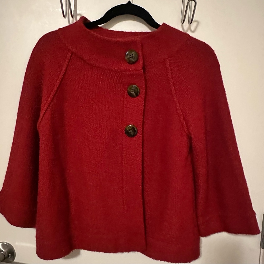 Jones New York Signature Petite
Red Button-Up Jacket - Size PM
Burgundy